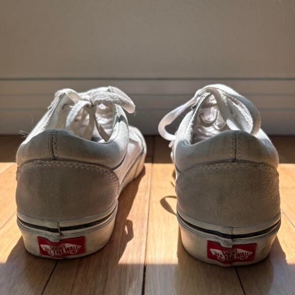 Light Grey Lace Up Vans - Picture 3 of 5